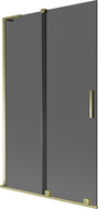 Mexen Velar L ecran cadă 2-panouri culisante 110 x 150 cm, grafit, auriu - 896-110-003-41-50