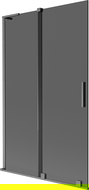 Mexen Velar L paravan de baie cu 2 aripi glisante 110 x 150 cm, grafit, gun gray periat - 896-110-003-41-66