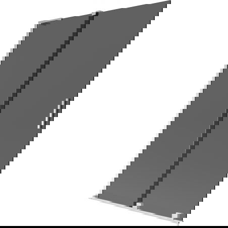 Mexen Velar L paravan cadă extensibil cu 2 uși 120 x 150 cm, grafit, crom - 896-120-003-41-01