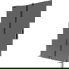Mexen Velar L paravan de cadă cu 2 aripi glisante 120 x 150 cm, grafit, gun gray periat - 896-120-003-41-66