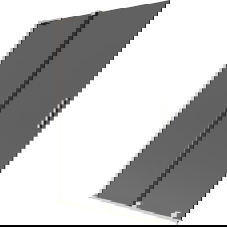 Mexen Velar L paravan cadă de baie cu 2 uși culisante 120 x 150 cm, grafit, nichel periat - 896-120-003-41-97