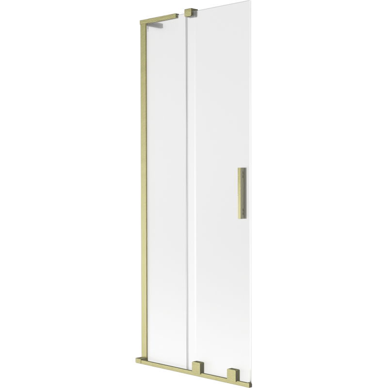 Mexen Velar L paravan de cadă, 2 aripi glisante, 70 x 150 cm, satin, auriu periat - 896-070-003-31-55