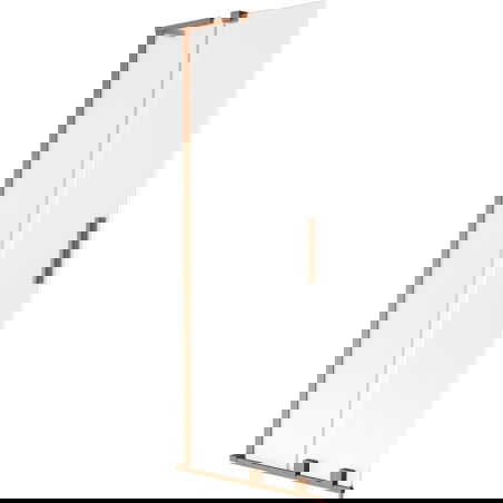 Mexen Velar L paravan cadă cu 2 aripi culisante 70 x 150 cm, înghețat, cupru periat - 896-070-003-31-65