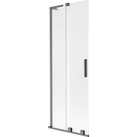 Mexen Velar L paravan de cadă, cu 2 uși glisante, 70 x 150 cm, mat, gri pistol periat - 896-070-003-31-66