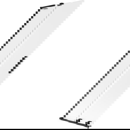 Mexen Velar L paravan de cadă cu 2 uși culisante 70 x 150 cm, înghețat, negru - 896-070-003-31-70