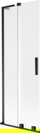Mexen Velar L 2-szárnyú toló zuhanyfal 70 x 150 cm, deres, fekete - 896-070-003-31-70