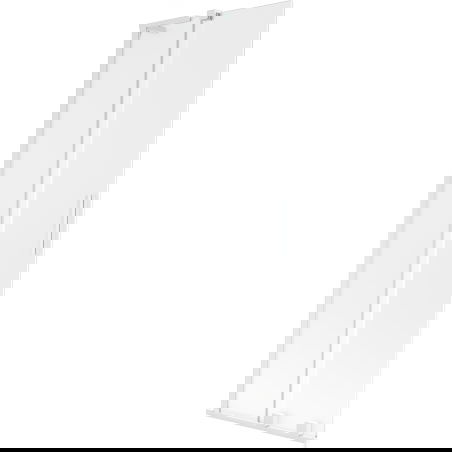 Mexen Velar L paravan cadă cu 2 uși glisante 75 x 150 cm, mat, alb - 896-075-003-31-20