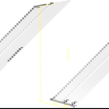 Mexen Velar L kádparaván 2-szárnyú toló 75 x 150 cm, fagyott, arany - 896-075-003-31-50