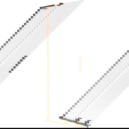 Paravan cadă Mexen Velar L, 2-aripi glisant, 75 x 150 cm, înghețat, aur roz - 896-075-003-31-60