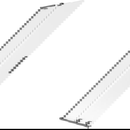 Mexen Velar L fürdőszobai paraván, 2-szárnyas tolóajtós, 75 x 150 cm, matt, gunmetal - 896-075-003-31-95