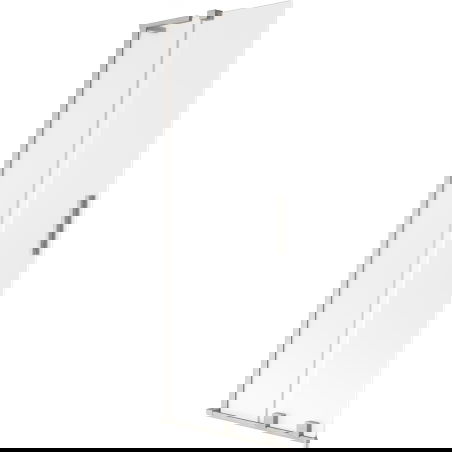 Mexen Velar L paravan de cadă cu 2 canaturi glisant 75 x 150 cm, geam mat, nichel periat - 896-075-003-31-97