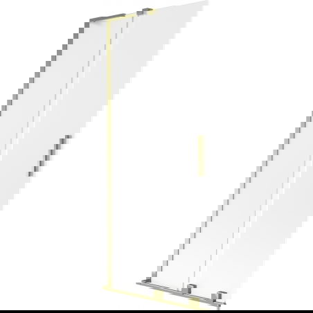 Mexen Velar L paravan de cadă cu 2 uși culisante 80 x 150 cm, înghețat, auriu - 896-080-003-31-50