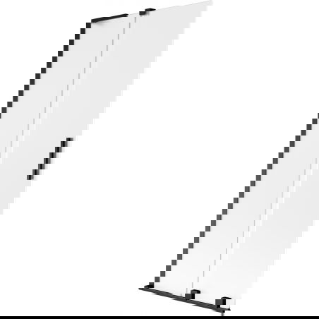 Mexen Velar L kádparaván 2 szárnyú tolóajtós 80 x 150 cm, matt, fekete - 896-080-003-31-70