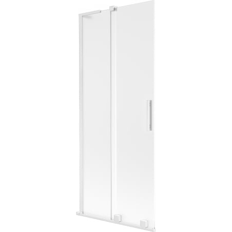 Mexen Velar L 2 szárnyas toló zuhanyfal 85 x 150 cm, matt, fehér - 896-085-003-31-20