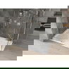 Mexen Omega tolóajtós zuhanykabin 140 x 80 cm, átlátszó, króm + Flat zuhanytálca - 825-140-080-01-00-4010