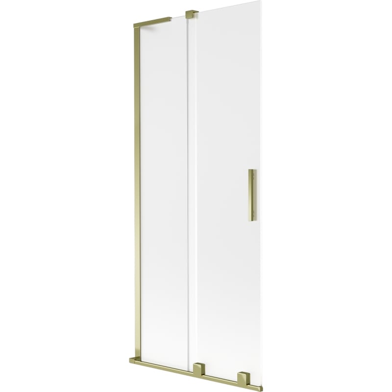 Mexen Velar L paravan de cadă cu 2 canate glisante 85 x 150 cm, mat, auriu - 896-085-003-31-50