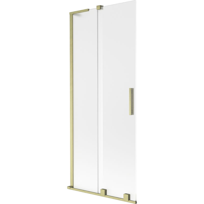 Mexen Velar L paravan de duș 2-canate glisant 85 x 150 cm, mat, auriu periat - 896-085-003-31-55