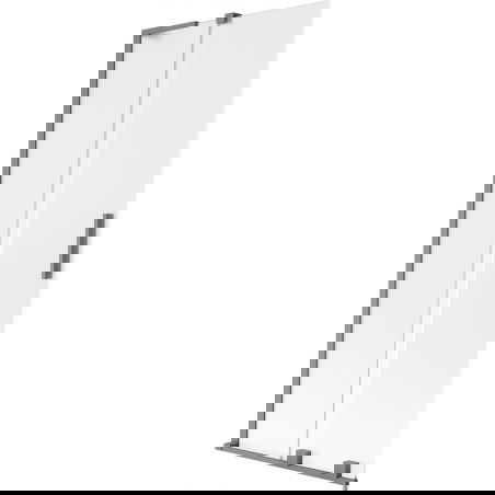 Mexen Velar L paravan cadă 2-canate glisant 85 x 150 cm, Înghețat, metal pistol - 896-085-003-31-95
