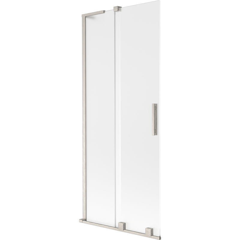 Mexen Velar L paravan de cadă 2-uşi culisante 85 x 150 cm, înghețat, nichel periat - 896-085-003-31-97