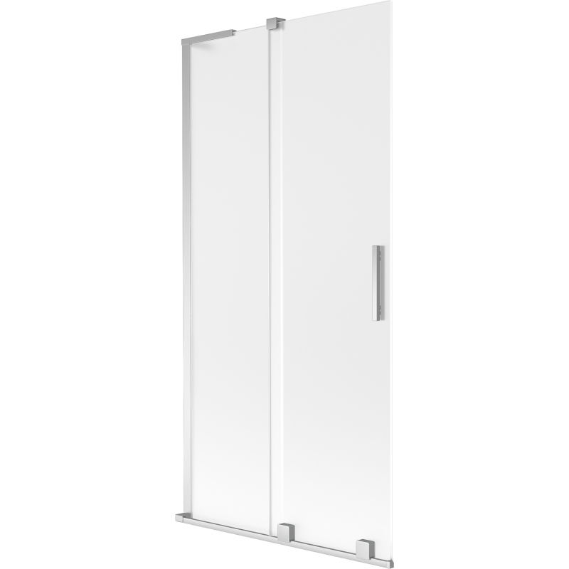 Mexen Velar L paravan cadă cu 2 aripi glisante 90 x 150 cm, mat, crom - 896-090-003-31-01