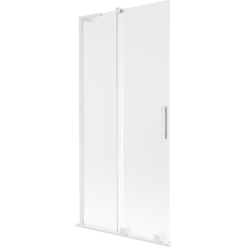 Mexen Velar L paravan de cadă cu 2 uși glisante 90 x 150 cm, mat, alb - 896-090-003-31-20