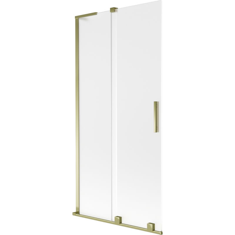 Mexen Velar L paravan cadă cu 2 uși glisante 90 x 150 cm, mat, auriu - 896-090-003-31-50