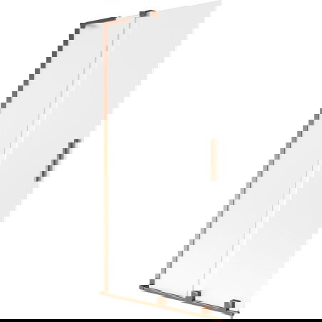 Mexen Velar L paravan cadă 2-pliabil glisant 90 x 150 cm, înghețat, aur roz - 896-090-003-31-60