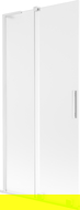 Mexen Velar L paravan cadă 2-brazi culisant 95 x 150 cm, mat, alb - 896-095-003-31-20