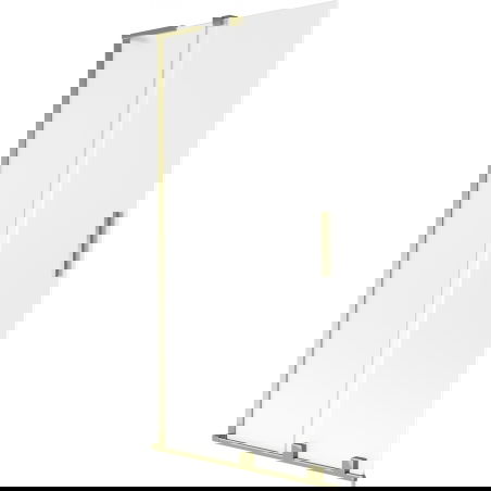 Mexen Velar L paravan de cadă, 2 canaturi glisante 95 x 150 cm, mat, auriu - 896-095-003-31-50
