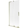 Mexen Velar L 2-szárnyú zuhanyfal 95 x 150 cm, matt, arany - 896-095-003-31-50