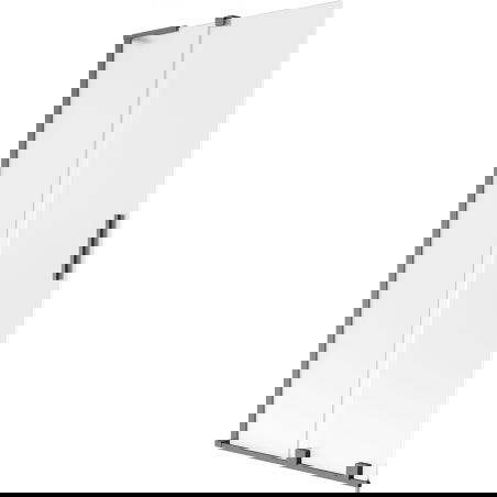 Mexen Velar L kádparaván 2-szárnyú toló 95 x 150 cm, zúzmara, gun gray kefélt - 896-095-003-31-66