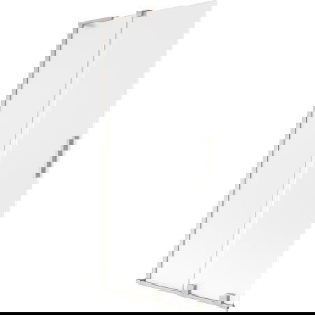 Mexen Velar L paravan cadă 2-panouri glisante 95 x 150 cm, înghețat, nichel periat - 896-095-003-31-97