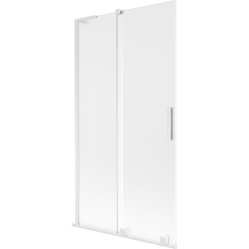 Mexen Velar L paravan de cadă cu 2 uși culisante 100 x 150 cm, geam mat, alb - 896-100-003-31-20