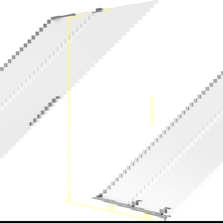 Mexen Velar L kétszárnyú toló zuhanyfal 100 x 150 cm, matt, arany - 896-100-003-31-50