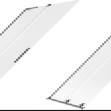 Mexen Velar L paravan de cadă, 2 panouri glisante 100 x 150 cm, înghețat, gri pistol periat - 896-100-003-31-66