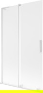 Mexen Velar L paravan de duș, pliabil, cu 2 aripi, 110 x 150 cm, mat, alb - 896-110-003-31-20