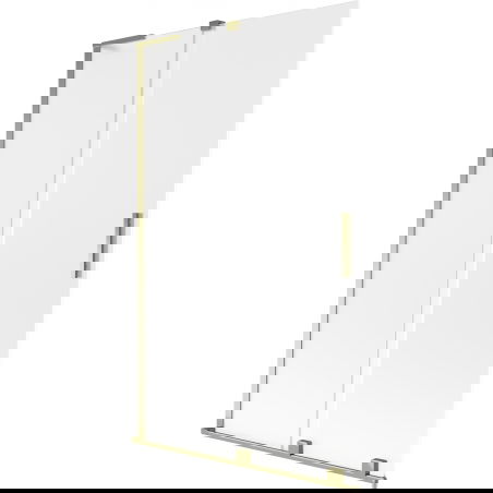 Mexen Velar L paravan de cadă extensibil cu 2 uși 110 x 150 cm, mat, auriu - 896-110-003-31-50