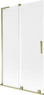 Mexen Velar L paravan cadă 2 uși glisante 110 x 150 cm, mat, auriu - 896-110-003-31-50