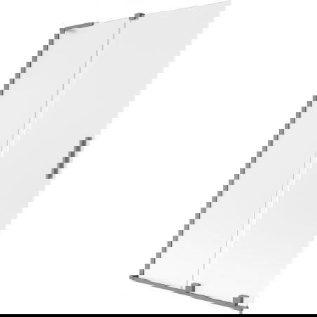 Mexen Velar L kétszárnyú toló fürdő mintázott kádparaván 110 x 150 cm, matt, gun metal - 896-110-003-31-95