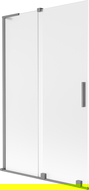 Mexen Velar L paravan de baie cu 2 uși glisante 110 x 150 cm, mat, gun metal - 896-110-003-31-95