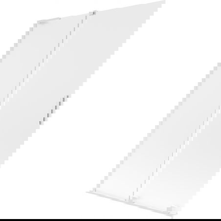 Mexen Velar L kádparaván 2-szárnyú tolóajtó 120 x 150 cm, zúzmarás, fehér - 896-120-003-31-20