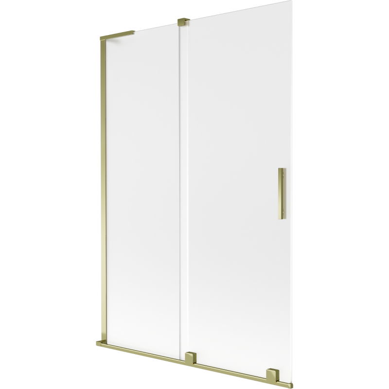 Mexen Velar L fürdőkádképernyő 2-szárnyú toló 120 x 150 cm, deres, arany - 896-120-003-31-50