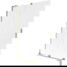 Mexen Velar L paravan de baie 2-brazi culisante 120 x 150 cm, înghețat, auriu - 896-120-003-31-50