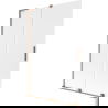 Mexen Velar L paravan pentru cadă, culisant cu 2 uși, 120 x 150 cm, sticla mată, cupru periat - 896-120-003-31-65