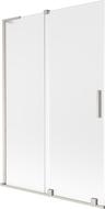 Mexen Velar L paravan cadă, 2-panouri glisante 120 x 150 cm, mat, nichel periat - 896-120-003-31-97