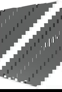 Mexen Velar L Duo kétszárnyú zuhanykabin 150 x 150 cm, grafit, fehér - 896-150-003-42-20