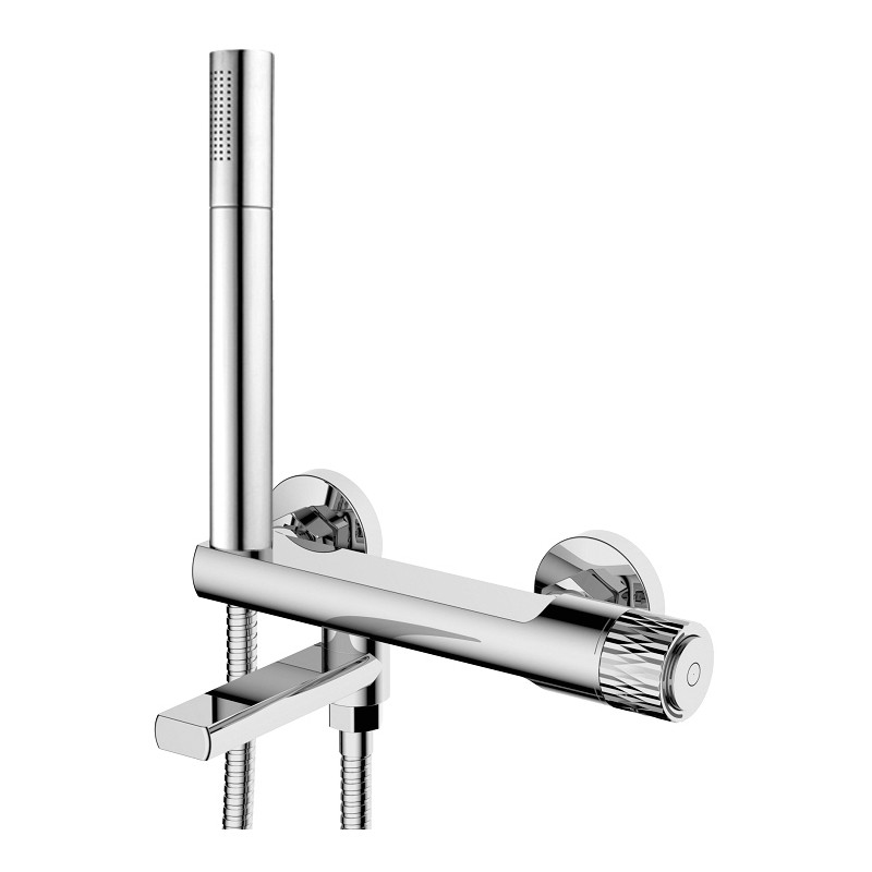 Mexen Diamond kádcsaptelep zuhanyszettel, króm - 71530-00
