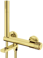 Mexen Diamond baterie de baie cu set de duș, auriu - 71530-50