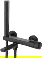 Bateria pentru cada Mexen Diamond cu set de dus, negru - 71530-70