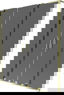 Mexen Velar L Duo kétszárnyú toló kádparaván, 150 x 150 cm, grafit, arany szálcsiszolt - 896-150-003-42-55